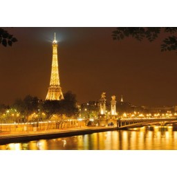 4-321 Nuit'D or - Fototapeta Komar Eiffelova veža, veľkosť 254 x 184 cm